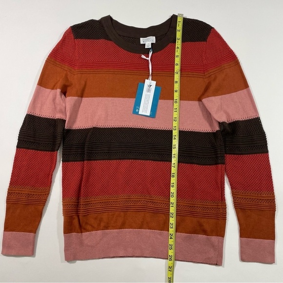New Market & Spruce Rowan Textured Cotton Blend Sweater - Picture 6 of 6